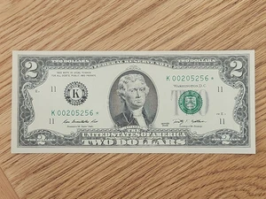 2009 $2 "STAR NOTE" DALLAS DISTRICT UNC/GEM K00205256* 512K RUN 1 OF 3 CONS SER - Picture 1 of 5