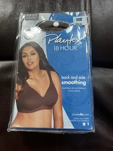 Sujetador para mujer PLAYTEX 38B #4049 marrón chocolate 18 horas suavizante sin costuras sin cables - Imagen 1 de 5
