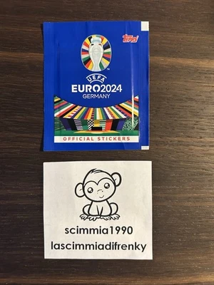 BUSTINA SIGILLATA PACKET SEALED SET 5 FIGURINE PANINI TOPPS EURO 2024 PROMO SP