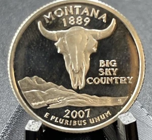 2007 S 90% Silber Montana State Quarter PP Big Sky Country - Bild 1 von 22