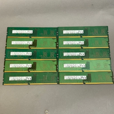 Lot 10 SK hynix 4GB DDR4 PC4-2400T DIMM Desktop RAM 4GBx10 - Image 1 of 4