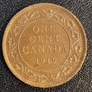 Canadá 1919 un centavo grande - Imagen 1 de 7