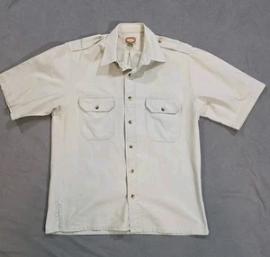 Vintage Banana Republic Hemd Herren Medium 80er Khaki Beige Reise Kurzarm  - Bild 1 von 6