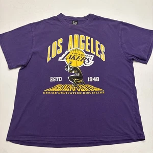 NBA Los Angeles Lakers Ultra Game Graphic T-Shirt Herren Gr. L Basketball Lila - Bild 1 von 9