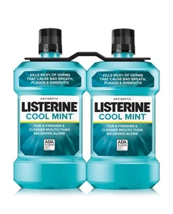 Listerine Cool Mint Antiseptic Mouthwash, 50.7 fl. oz., 2 pk. - Picture 1 of 4