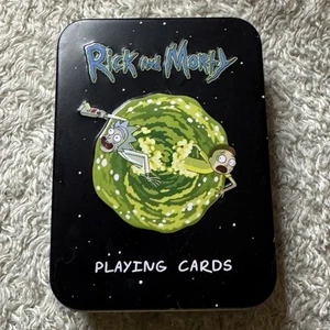 Rick and Morty Playing Cards In Metal Tim Complete - Picture 1 of 3