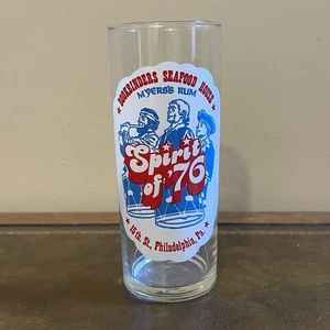 Encuadernadoras de colección Seafood House Philadelphia PA High Ball Glass Spirit Of 76 - Imagen 1 de 5