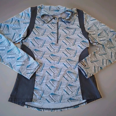 Pullover Kerrits Ecuestre 1/4 Cremallera Mujer Pequeño Negro Gris Montar a Caballo Foto 1 de 4