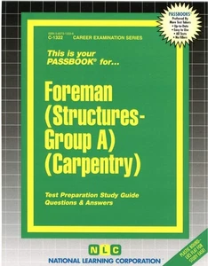 Maintenance Supervisor Structures Group A Carpentry Test Practice Passbook Exam - Imagen 1 de 1