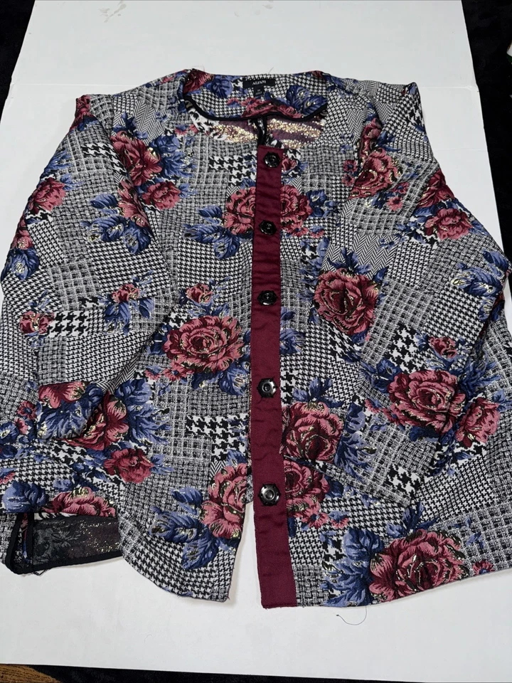 Blazer Alfani Mujer Talla 3X Estampado Floral Multicolor Foto 1 de 4