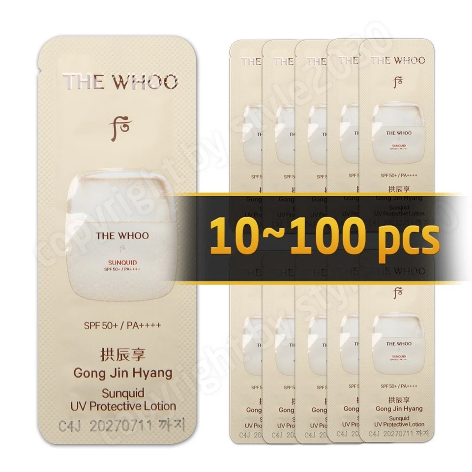 The history of Whoo Gongjinhyang Sunquid УФ-защитный лосьон 1 мл (10 ~ 100 шт.) - Изображение 1 из 1