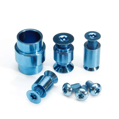 Tornillo de titanio anodizado azul EE. UU., pivote, kit de cordón para Spyderco Paramilitary 2 Foto 1 de 4