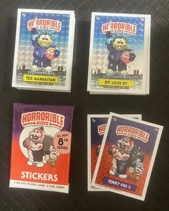 2023 HORRORIBLE KIDS 8th Series COMPLETE Foil SET 90 CARDS MARK PINGITORE GPK - Picture 1 of 2