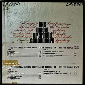 THE MUSIC OF ARNOLD SCHOENBERG , VOL. 5-NM1966 2LP BOX WHITE LABEL PROMO - Picture 1 of 1