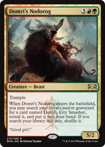 Domri's Nodorog - Planeswalker Deck Exclusive ~ Near Mint Ravnica Allegiance MTG - Image 1 of 1