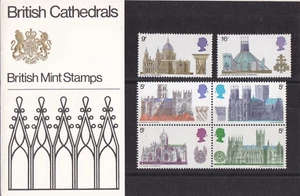 Great Britain 1969 British Mint Stamps Cathedrals Presentation Pack NH - Picture 1 of 2