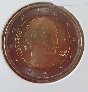 2 EUROS COMMEMORATIVE ITALIE 2019 - 500 ANS DE LA MORT DE LEONARD DE VINCI - UNC - Imagen 1 de 2
