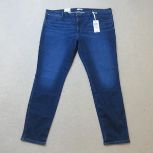 Wrangler 615 Skinny Jeans Womens UK 22 W40 L32 Blue Mid Wash Denim Stretch NWT - Picture 1 of 8