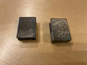 2 antike Streichholzhalter Vintage Ende 1800 Anfang 1900 - Bild 1 von 5
