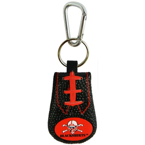 Nebraska Cornhuskers Team Color Football Key Ring - Blackshirts Cover