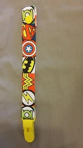 Handmade Dummy Pacifier Saver Clip Comic Marvel Superheroes Baby Boys Alliance - Picture 1 of 1