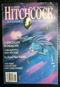 Alfred Hitchcock Mystery Magazine um Mai 1987 Vintage 160 Seiten Softcover Rip - Bild 1 von 6