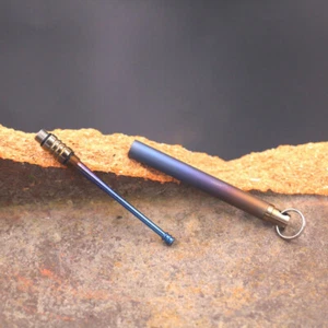 Titanium Ti Portable Ear Care Tool Cleaner Earw ax Remover Earpick Curette EDC - Picture 1 of 7