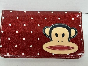 Vintage - Paul Frank Vinyl Scheckbuch CC GELDBÖRSE rot mit weißen Tupfen & Julius - gebraucht, in einwandfreiem Zustand - Bild 1 von 6