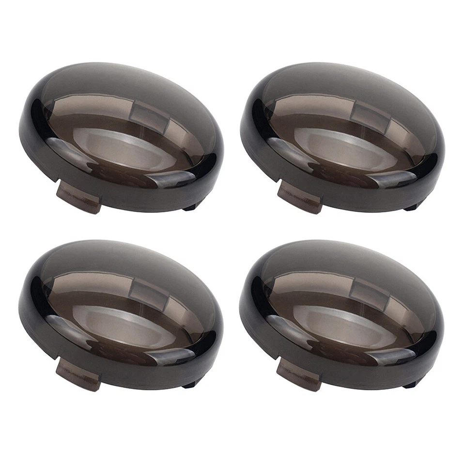 4pcs Smoked Turn Signal Light Lens Covers For Harley Touring Road Electra Glide - Image 1 of 4