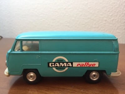 Gama mini Volkswagen T2 Combi, Gama Rallye azul, escala 1:42 Foto 1 de 4