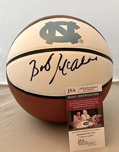 Bob McAdoo signed Full Size North Carolina Tar Heels Logo Basketball Ball JSA - Picture 1 of 2