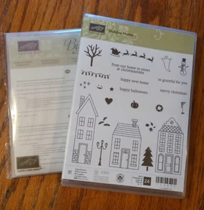 NEW Stampin Up Holiday Home stamps Christmas Halloween House Holidays RETIRED - Picture 1 of 3