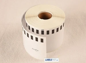 2 Rolls-Non OEM Labels-Fits Brother 2205 Continuous Feed Multipurpose Labels - Foto 1 di 4