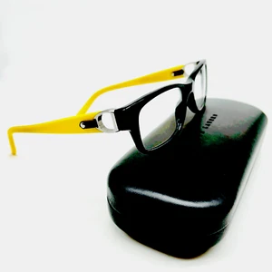 Ralph Lauren RL 6106Q/5001 Unisex Eyeglasses 51-17-140mm- Black/Yellow- 100% - Picture 1 of 8