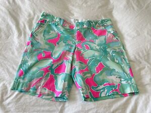 Lilly Pulitzer | Women’s SZ 14 | Tropical Pink Sands Chipper Shorts 10” Inseam
