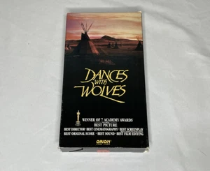 DANCES WITH WOLVES VHS Orion Home Video Kevin Costner Western - Picture 1 of 9