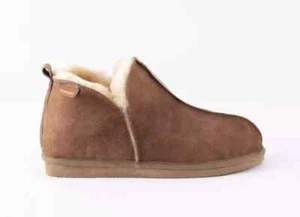 Mens Genuine Shepherd of Sweden Warm Sheepskin Anton Bootie Slippers - Picture 1 of 4