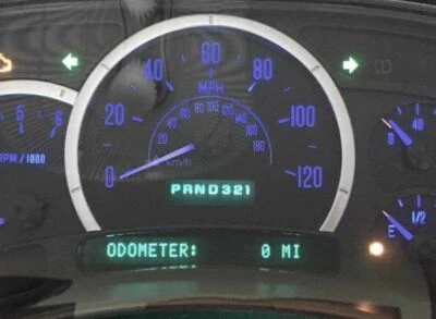 BLUE LED 03-04 Cadillac Escalade Yukon REMAN Instrument Cluster 0 Miles $50 Back - Image 1 of 3