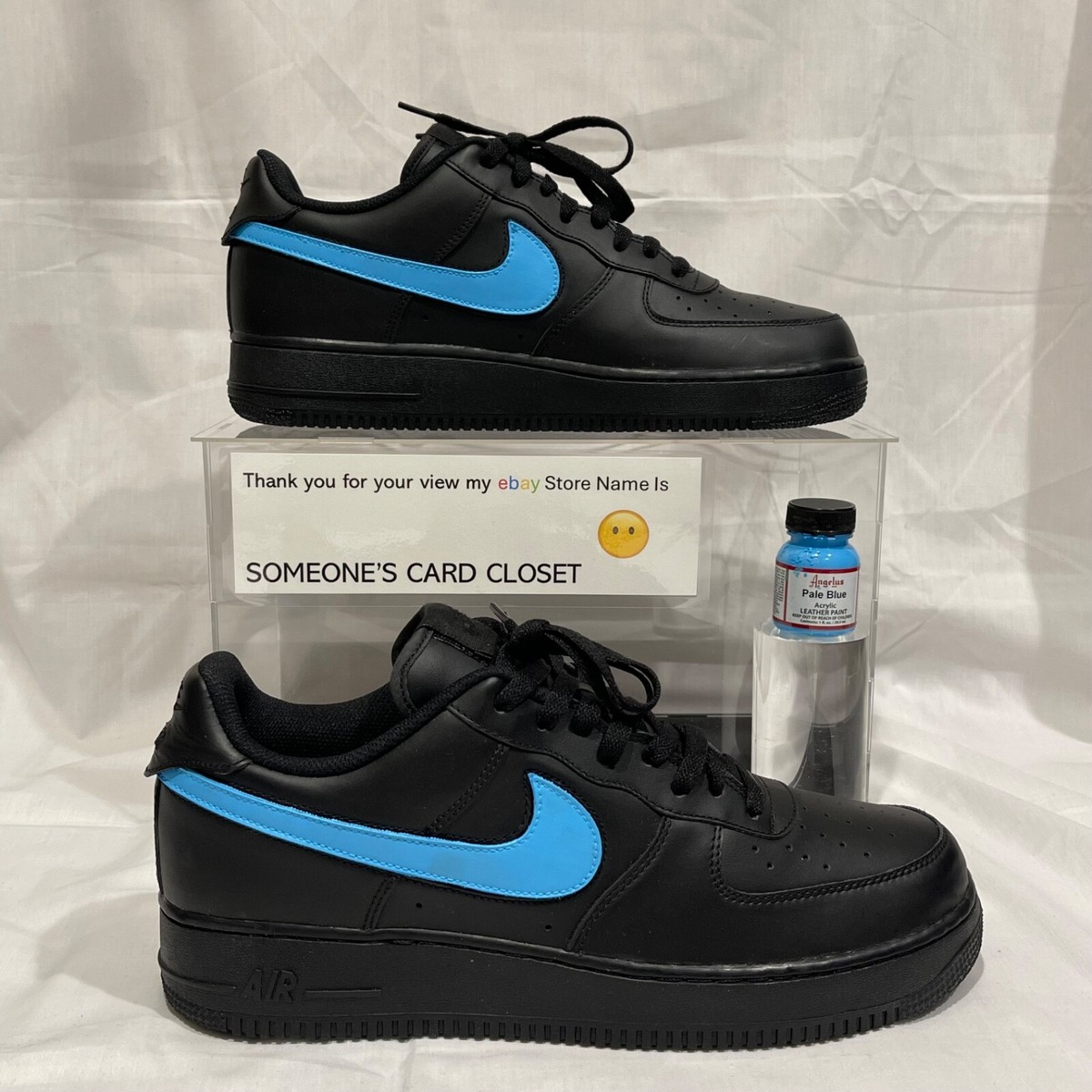 ★ Nike Air Force 1 Low Black Reflective Mens Sz 13 Nike Air Force 1 Low Black Reflective Swoosh