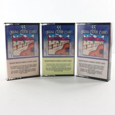 Sessions Presents: 55 Original Country Classics, 3 Cassette Tape Set 1988 Warner - Image 1 of 4