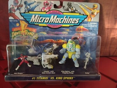 Micro Máquinas, Red Ranger, Titanus, King Sphinx y Masilla Foto 1 de 4