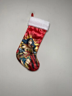 Medias de Navidad DC Comics Wonder Woman Gráficas 17.5" x 9.5" Vacaciones Temporada Foto 1 de 4