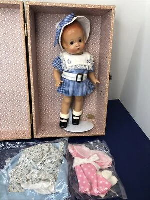 12.5” Tonner Effanbee Doll Co. “Reproduction Patsy” W/ Extra Clothes Trunk #o - Image 1 of 4