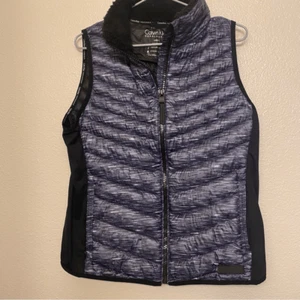Calvin Klein performance premium down puffer blue vest jacket EUC Large - Picture 1 of 11