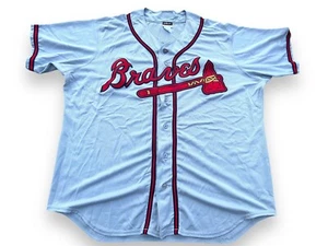 Vintage Mississippi Atlanta Braves Away Baseball Jersey Grey Wilson Size 52 - Picture 1 of 10
