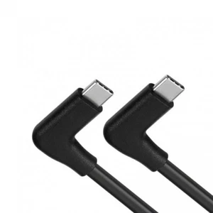 USB 3.1 Gen 2 Cable 5 M Type C Plug To Plug 2x Angle Adapter IN Black - Zdjęcie 1 z 4