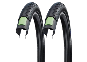 2x Schwalbe Marathon 44-355 Drahtreifen GreenGuard 18x1.65 Fahrradreifen Mantel - Bild 1 von 2
