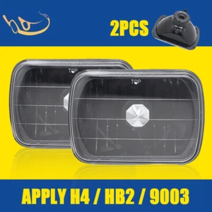 5x7" 7x6" Black Housing Headlight For Toyota Pickup 1982-1995 Truck 4Runner - Foto 1 di 4