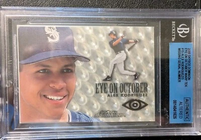 2000 Skybox Dominion Eye On October Warp Tek Alex Rodriguez /3 BGS A No # 15 - Image 1 of 4