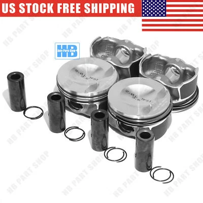 Pistons & Rings STD Φ82.51mm Φ23mm For VW Tiguan GLI GTI Audi A3 A4 A5 2.0 TFSI Foto 1 de 4